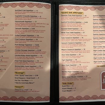 Sen Dai Sushi - Menu (1/4) as of 6/7/25 - Japanese Near Me - Milpitas, California