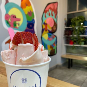 Ice Spot - a cup of ice cream with a strawberry on top - Bubble Tea Near Me - Lake Mary, Florida Ice Spot - a cup of ice cream with a strawberry on top - Bubble Tea Near Me - Lake Mary, Florida