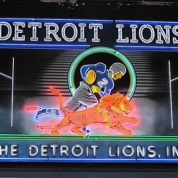 Ford Field - Lions neon sign - Stadiums & Arenas Near Me - Detroit, Michigan Ford Field - Lions neon sign - Stadiums & Arenas Near Me - Detroit, Michigan