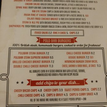 Polo 24 Hour Bar - Menu - Diners Near Me - London, XGL Polo 24 Hour Bar - Menu - Diners Near Me - London, XGL