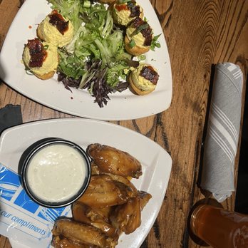 Local Goat - Bourbon wings and fried hard boiled eggs - New American Near Me - Pigeon Forge, Tennessee Local Goat - Bourbon wings and fried hard boiled eggs - New American Near Me - Pigeon Forge, Tennessee