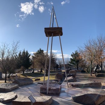 Albuquerque Museum - Floating Mesa by Jesus Moroles - Art Museums Near Me - Albuquerque, New Mexico
