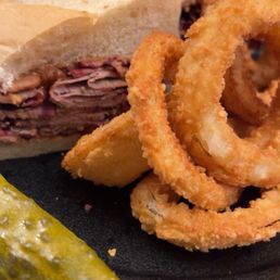 #4. Large Sliced Sandwich Beef with side of onion rings #4. Large Sliced Sandwich Beef with side of onion rings