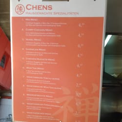 Chens - Die Menüs