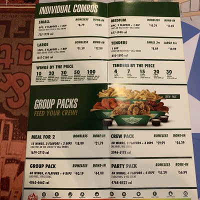 Menu photo 1 Wingstop Bolingbrook, IL