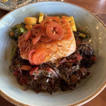 MOHI Farm - Salmon bowl - New American Near Me - Morgan Hill, California MOHI Farm - Salmon bowl - New American Near Me - Morgan Hill, California