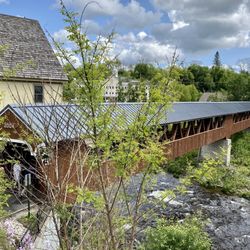 Riverwalk Covered Bridge - 06.10.23 the bridge is large and impressive