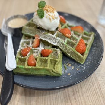 D-D Delight Restaurant - Pandan Waffle - Asian Fusion Near Me - San Jose, California D-D Delight Restaurant - Pandan Waffle - Asian Fusion Near Me - San Jose, California