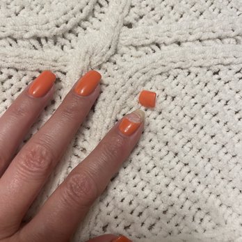 Noire Nail Spa - Gel fell after nails split - Nail Salons Near Me - Delray Beach, Florida Noire Nail Spa - Gel fell after nails split - Nail Salons Near Me - Delray Beach, Florida