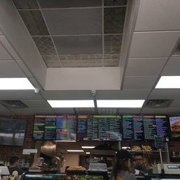 the menus of the restaurant