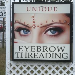 Unique Eyebrow Threading - Signage