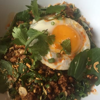 Hot Joy - Stir friend pork krapow with added fried egg - Asian Fusion Near Me - San Antonio, Texas Hot Joy - Stir friend pork krapow with added fried egg - Asian Fusion Near Me - San Antonio, Texas
