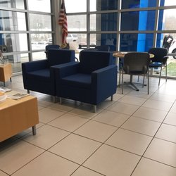 Jim Shorkey Murrysville Chevrolet - Looking from service entry double doors over the customer waiting area