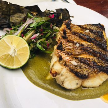Hartwood - Pargo (snapper with spicy sauce) cilantro and cornbread style deliciousness - Mexican Near Me - Tulum, ROO