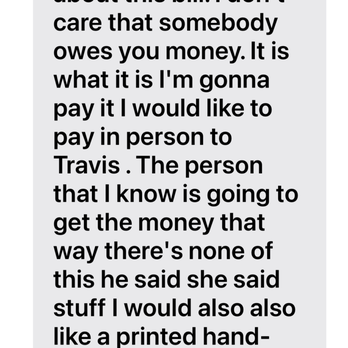 Baker Outdoor Services - a text message from a customer - Lawn Services Near Me - Claremore, Oklahoma Baker Outdoor Services - a text message from a customer - Lawn Services Near Me - Claremore, Oklahoma