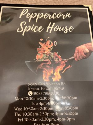 Menu photo 5 Peppercorn Spice House Keaau, HI