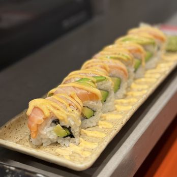 Furusato Sushi - a long rectangular platter of sushi - Japanese Near Me - Honolulu, Hawaii