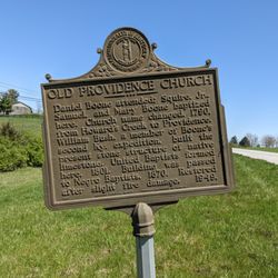 Old Providence Church Historical Marker - Old Providence Church Historical Marker, Winchester