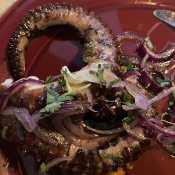 Restaurante Duque - Oven baked octopus w/chunks of roasted sweet potato & pickled onion salad. Totally tender & luscious! - Portuguese Near Me - Lisbon, 11 Restaurante Duque - Oven baked octopus w/chunks of roasted sweet potato & pickled onion salad. Totally tender & luscious! - Portuguese Near Me - Lisbon, 11