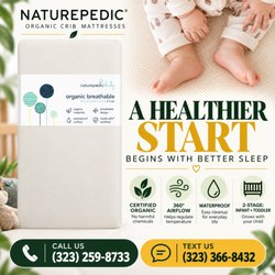 Kids Furniture Superstore - Naturepedic organic breathable crib mattresses in Eagle Rock! Shop baby & nursery essentials locally. Call 323-259-8733.