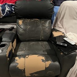 Walt's Upholstery - Faux leather peeling from 10 recliners