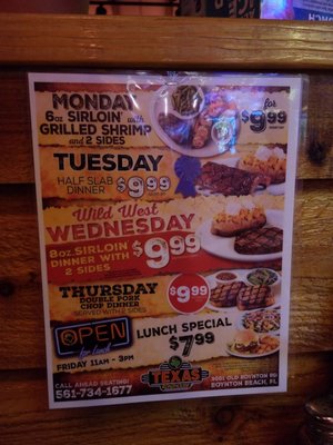 Menu photo 6 Texas Roadhouse Boynton Beach, FL Menu photo 6 Texas Roadhouse Boynton Beach, FL