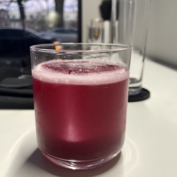 Railbird Kitchen - A Non-Alcoholic cocktail made with black tea, cinnamon, blackberry, lime, juniper and other flavors. - Cocktail Bars Near Me - Alexandria, Virginia Railbird Kitchen - A Non-Alcoholic cocktail made with black tea, cinnamon, blackberry, lime, juniper and other flavors. - Cocktail Bars Near Me - Alexandria, Virginia
