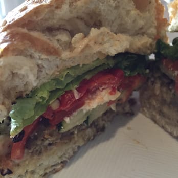 Puka's - Maui taro burger cut view - Bars Near Me - Honolulu, Hawaii