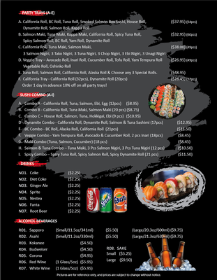Menu photo 3 Koi Sushi Vancouver, BC Menu photo 3 Koi Sushi Vancouver, BC