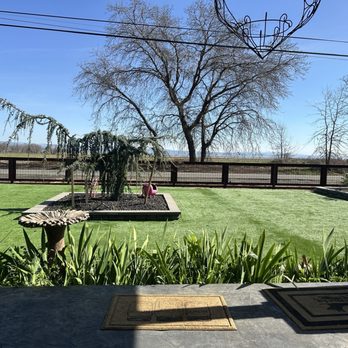 Envision Interlocking Pavers - Front yard turf installed - Artificial Turf Near Me