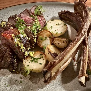 Flea Street - Rack of lamb was done perfectly and the deep fried bones were incredible!! - New American Near Me - Menlo Park, California Flea Street - Rack of lamb was done perfectly and the deep fried bones were incredible!! - New American Near Me - Menlo Park, California