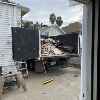 G&S Junk Removal - The G & S truck is loaded up with our old bathroom's ceiling. walls and flooring. 12/10/2022. - Junk Removal & Hauling Near Me - Pasadena, California