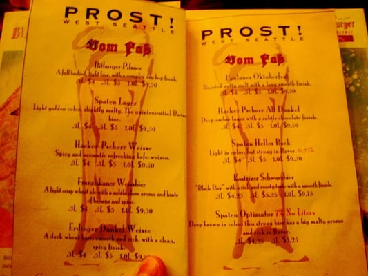 Menu photo 6 Prost! West Seattle Seattle, WA Menu photo 6 Prost! West Seattle Seattle, WA