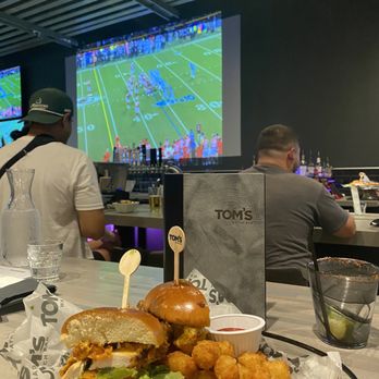 Tom's Watch Bar - The California Chicken Club was delicious, but could have less sauce. Love tater tots! - Sports Bars Near Me - Pittsburgh, Pennsylvania Tom's Watch Bar - The California Chicken Club was delicious, but could have less sauce. Love tater tots! - Sports Bars Near Me - Pittsburgh, Pennsylvania