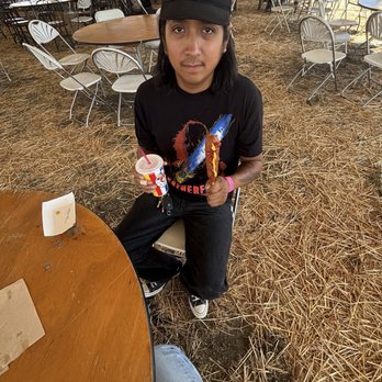 Frosty's Forest Pumpkin Patch - Corndog $9 and lemonade regular $8 - Attraction Farms Near Me - Chino, California Frosty's Forest Pumpkin Patch - Corndog $9 and lemonade regular $8 - Attraction Farms Near Me - Chino, California