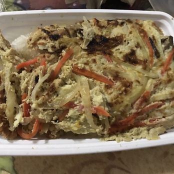 Sakura - Katsu don without any katsu sauce!!! They said they poured sauce on top of the don but as you can see there is no sauce and it is very dry! - Sushi Bars Near Me - Brooklyn, New York