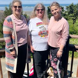 Blue Pearl Moclips on Sunset Beach - Me, My Mom and Daughter. Thank you Janet & Fletcher