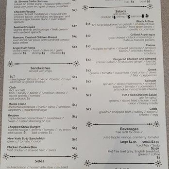 Mallery Street Cafe - Menu May 2023 - Breakfast & Brunch Near Me - Saint Simons Island, Georgia