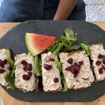 Blue Dahlia Bistro - Chicken Salad Tartine - Modern European Near Me - San Marcos, Texas