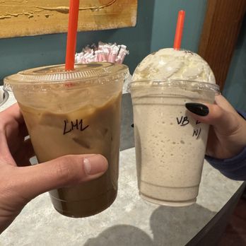Bogart's Coffee House - Lavender Honey Latte and Vanilla Bean Frappe - Coffee & Tea Near Me - Seal Beach, California