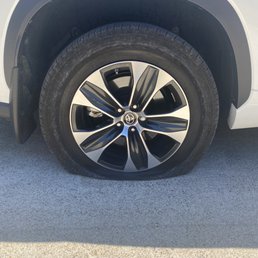 I had a huge screw in my tire and needed a tow to the dealership.