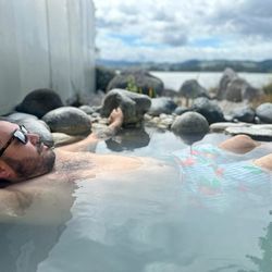 Polynesian Spa - View of our private hot spring pools