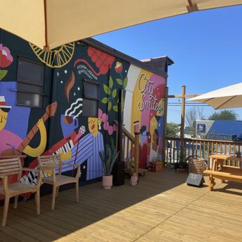 East Cafe - rooftop mural! - Coffee & Tea Near Me - Vancouver, British Columbia