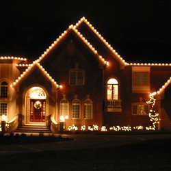 Up on the House Top Christmas Lighting