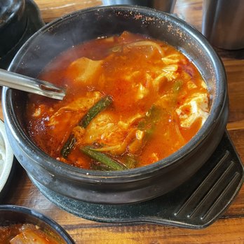 Gooyi92 - Spicy Soft Tofu Stew with Noodle - Korean Near Me - Irvine, California