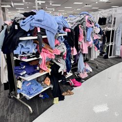 Target - Clothes thrown everywhere.