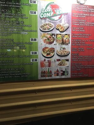 Menu photo 8 Los Comparres Tampa, FL