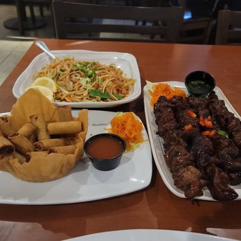Max's Restaurant - When you can't make up your mind.. Lumpia, Pancit and Pork BBQ Skewers, with some garlic rice. Oh yes, there will be leftovers. - Filipino Near Me - Las Vegas, Nevada Max's Restaurant - When you can't make up your mind.. Lumpia, Pancit and Pork BBQ Skewers, with some garlic rice. Oh yes, there will be leftovers. - Filipino Near Me - Las Vegas, Nevada