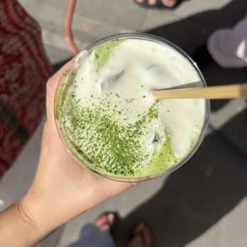 Tiny Café - Ice matcha with foam top - Coffee & Tea Near Me - San Luis Obispo, California Tiny Café - Ice matcha with foam top - Coffee & Tea Near Me - San Luis Obispo, California