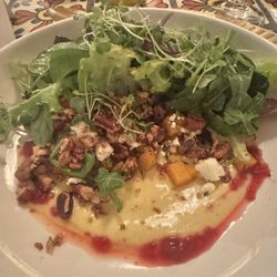 Monica's Restaurant - This salad was amazing unbelievable. I'm not sure what it is called but it had a pear vinaigrette that was to die for. FABULOUS!!!